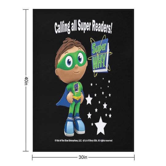 Calling All Super Readers! Super Why Premium Throw Blanket