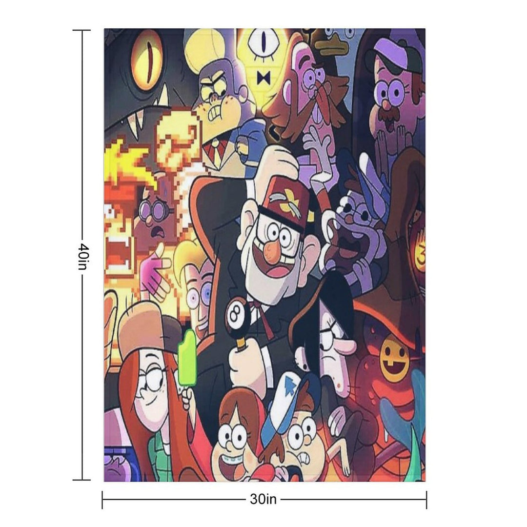 Gravity Falls Easy Care Throw Blanket