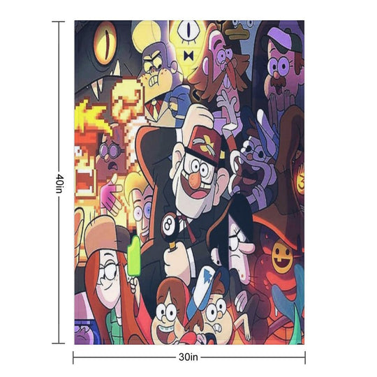 Gravity Falls Easy Care Throw Blanket