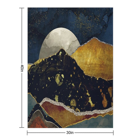 Bronze Night Multi-functional Throw Blanket