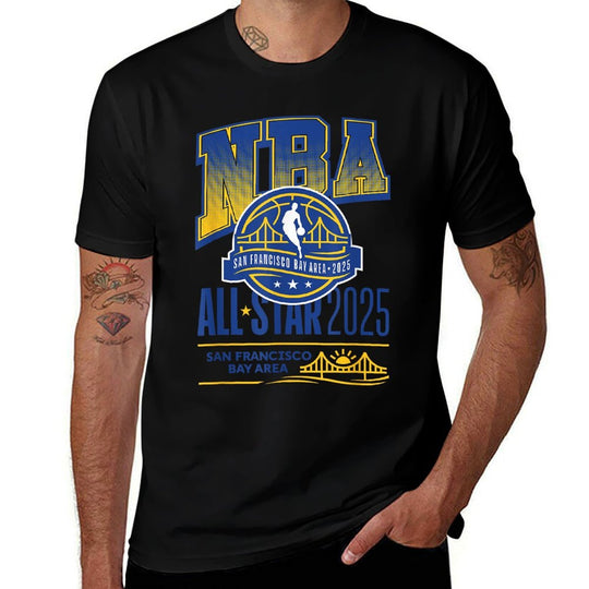 NBA Officially Licensed 2025 All Star  Summer-ready Fabric T-Shirt