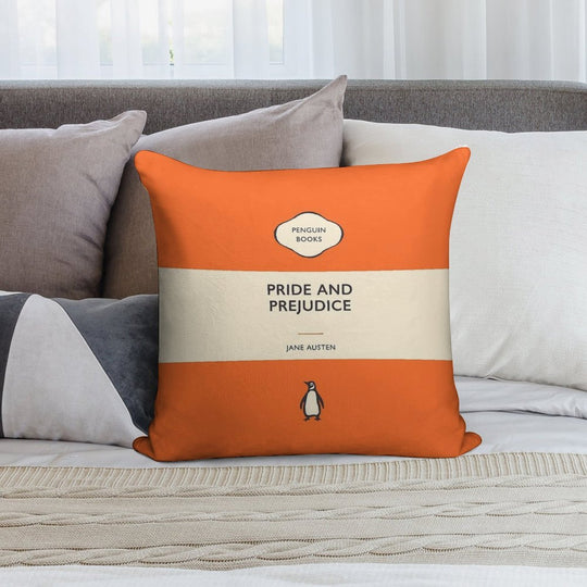 Pride And Prejudice Jane Austen Penguin Book Cover Soft Luxury Feel Throw Pillow