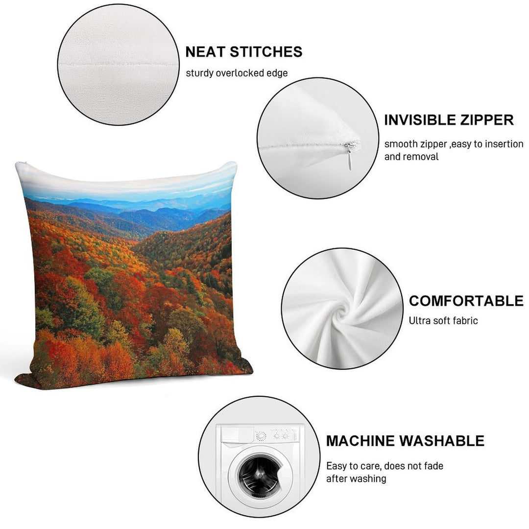 AUTUMN VALLEY Soft Skin-Friendly Throw Pillow