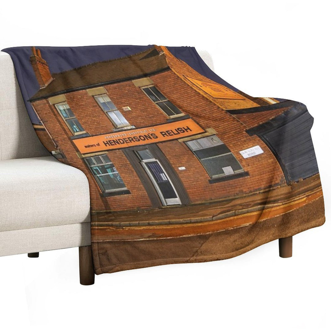 Henderson's Relish Old Building Gift-ready Throw Blanket