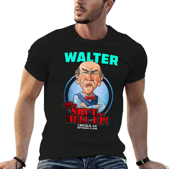 Walter Lincoln, CA  Ribbed Collar T-Shirt