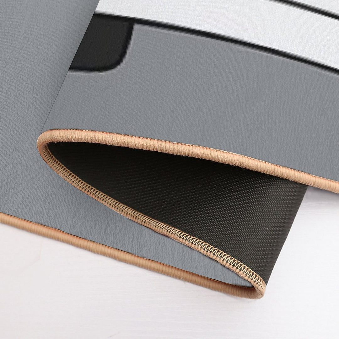 Mazda Miata MX-5 Rearview White Color  Repositionable Bath Mat