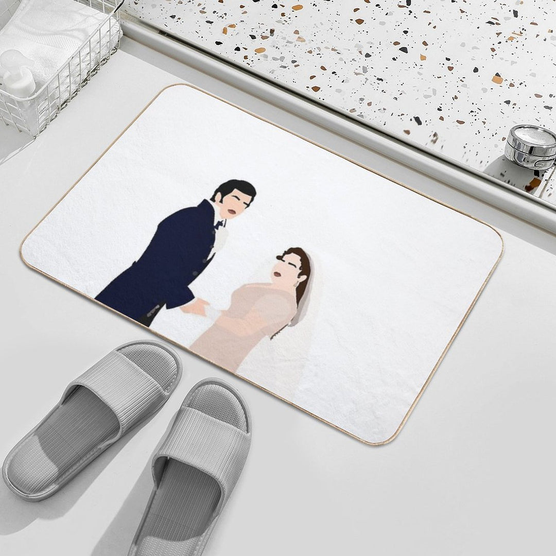 Bridgerton - Penelope And Colin at Their Wedding Durable Bath Mat