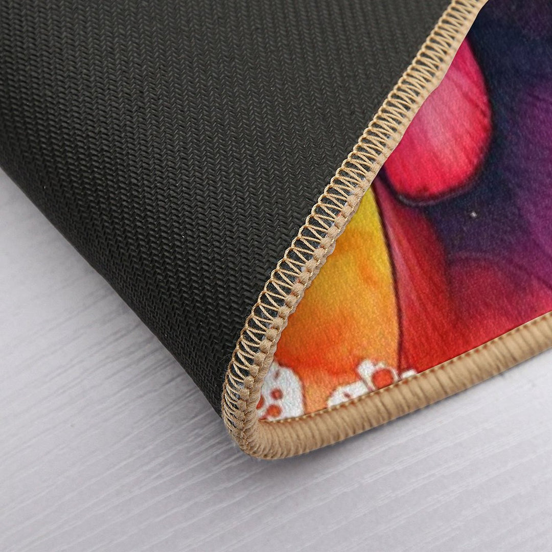 Watercolor Viszla Wearing Sunglasses  Multi-Purpose Bath Mat