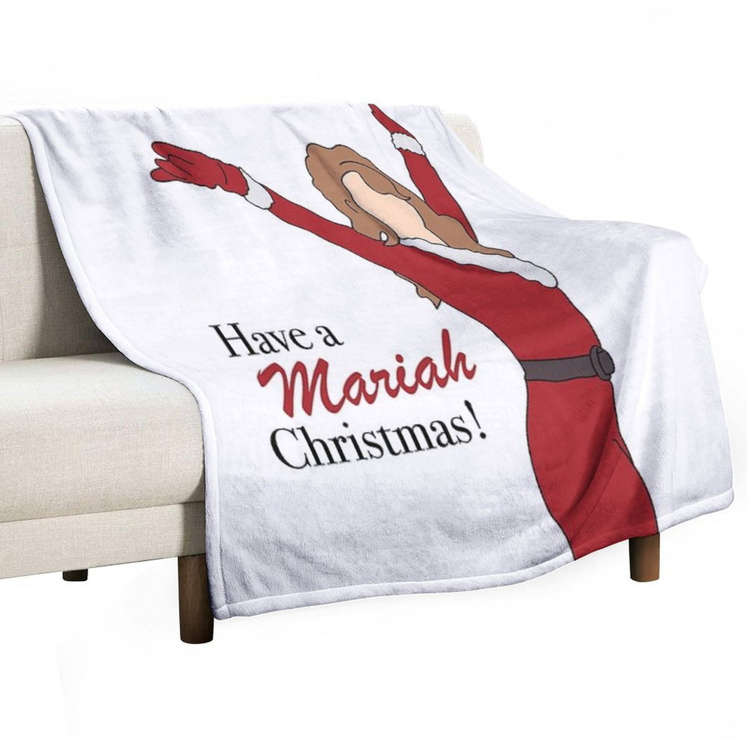 Have A Mariah Christmas ! Plush Throw Blanket