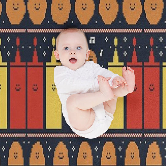 Christmas Nuggets Sustainable Throw Blanket