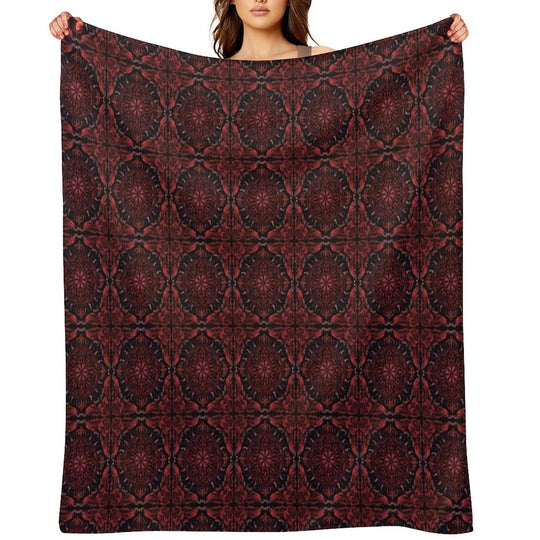 Gothic Vampire Pattern Versatility Throw Blanket