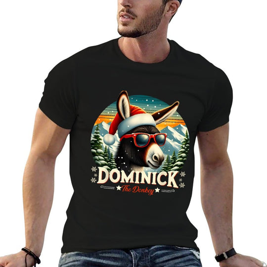 Christmas Xmas Dominick The Donkey Christmas Donkey Cheer  Lightweight T-Shirt