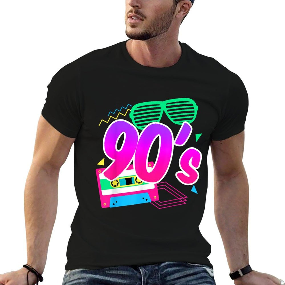 1990s 90s Retro I Heart The Nineties  Stretchy T-Shirt