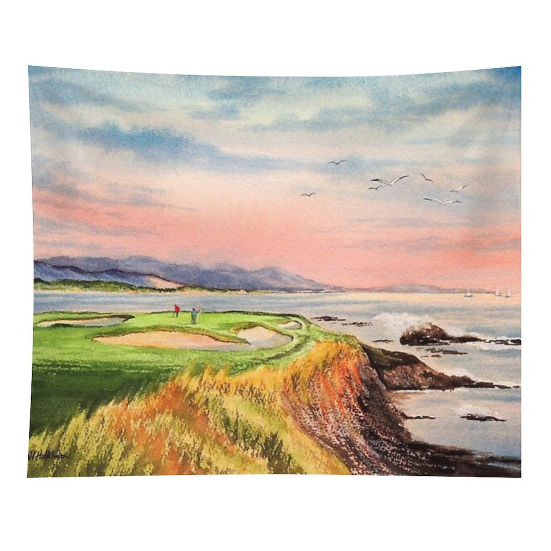 Pebble Beach Golf Course 7th Hole Tapestry