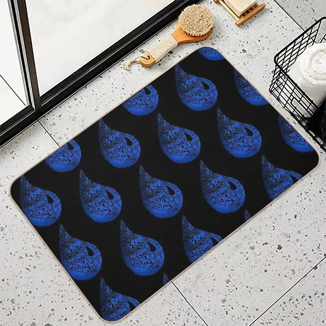 MTG Blue Mana  Magic The Gathering Draw Sticker  Odorless Bath Mat