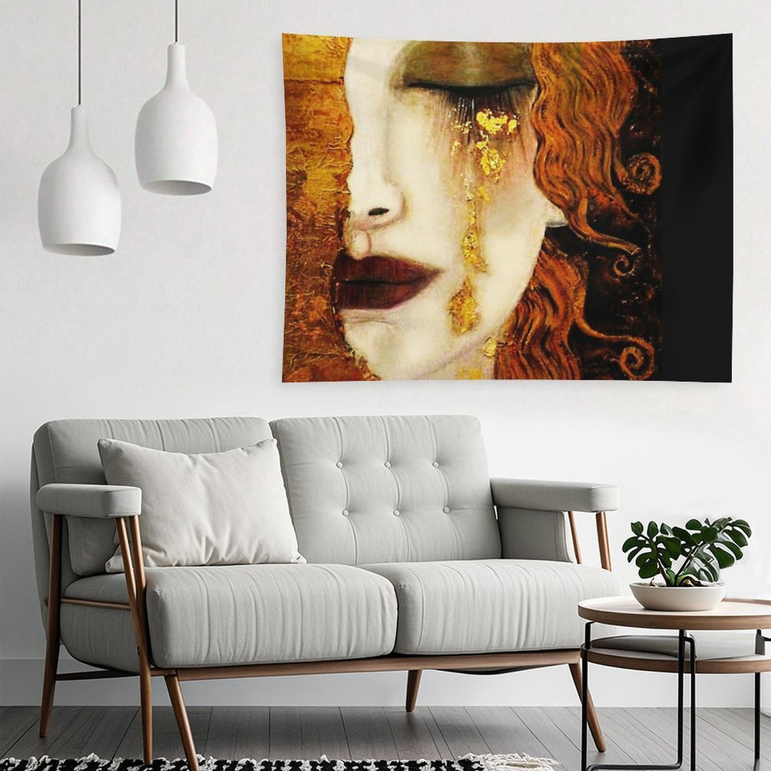 Klimt Golden Tears Tapestry