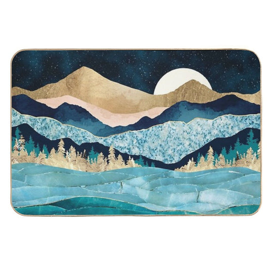 Midnight Ocean  Rapid-Drying Bath Mat
