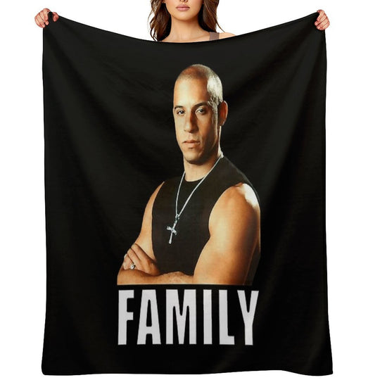 Dom Toretto Funny Man Travel-friendly Throw Blanket