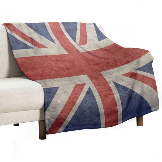 Vintage Union Jack Apron Lightweight Throw Blanket