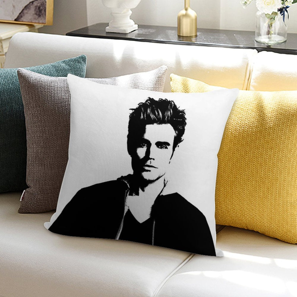 Paul Wesley Felt Soft Ultra-Soft Texture Throw Pillow