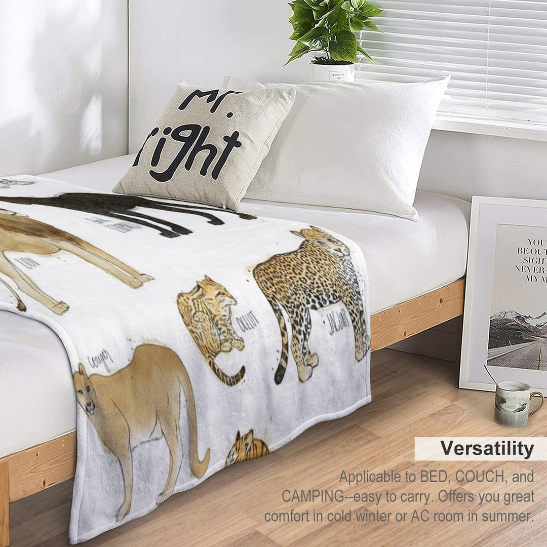 Wild Cats Lightweight Throw Blanket