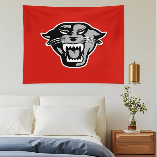 DU Panthers Red Black Tapestry