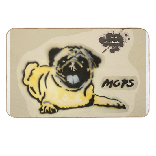 A Lying Pug  Odorless Bath Mat