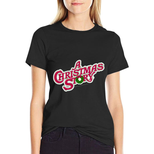 A Christmas Story Classic Logo  Heathered Texture T-Shirt