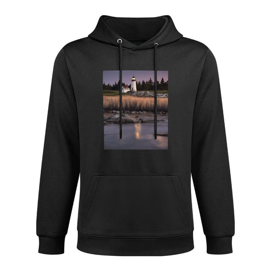 Harbor Lighthouse Twilight Easy Care Hoodie
