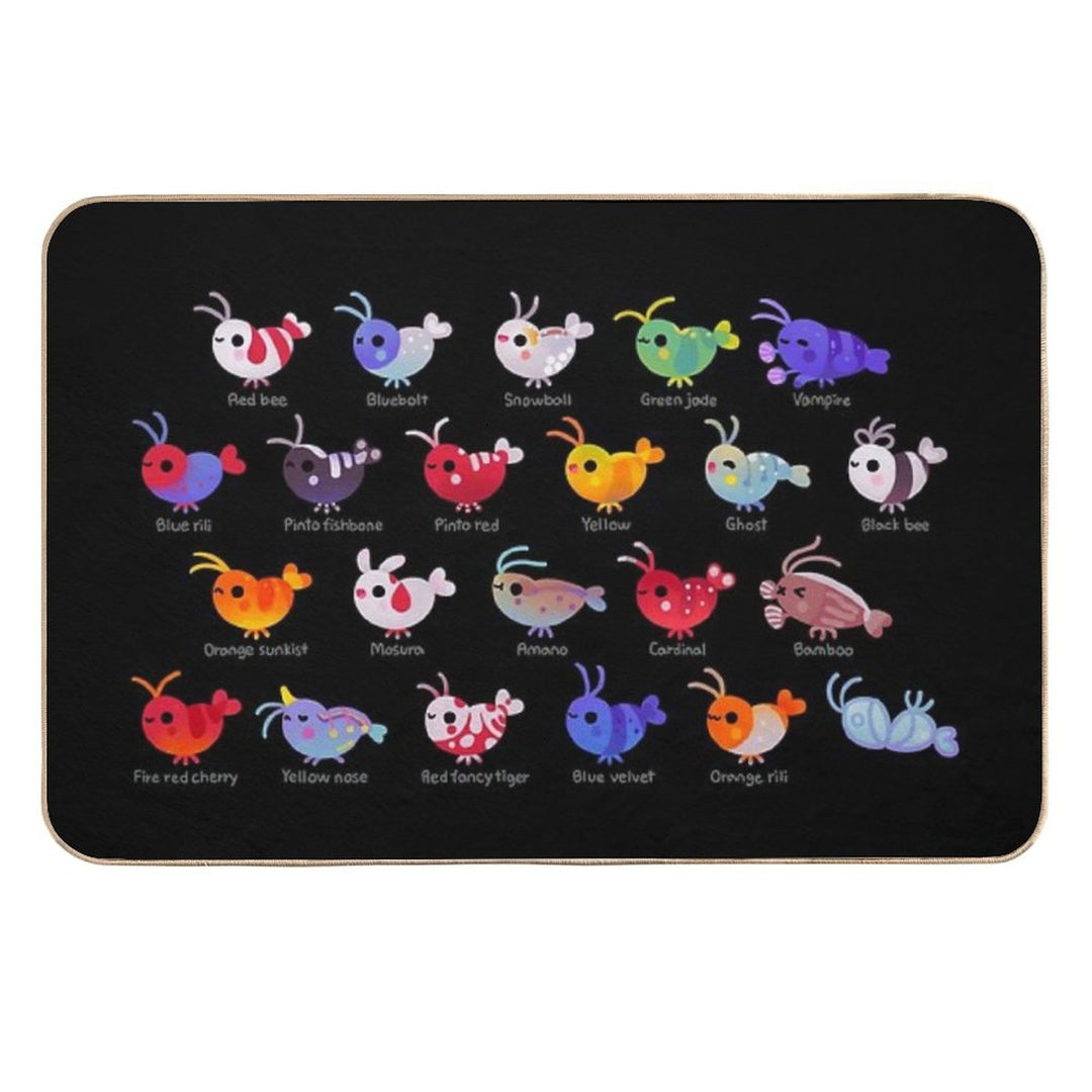 Freshwater Shrimp - Name Durable Bath Mat