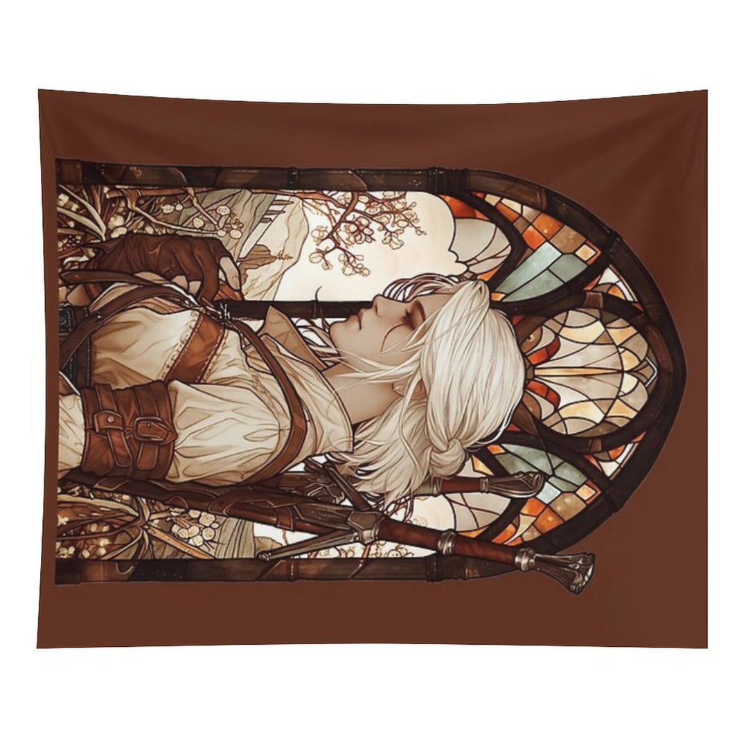 Stained Glass Ciri Tapestry