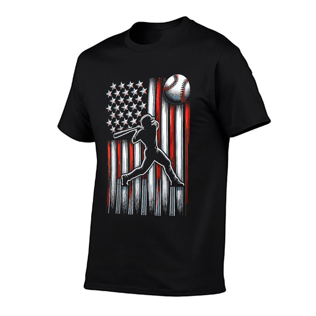 American Patriotic Baseball  Stretchy T-Shirt