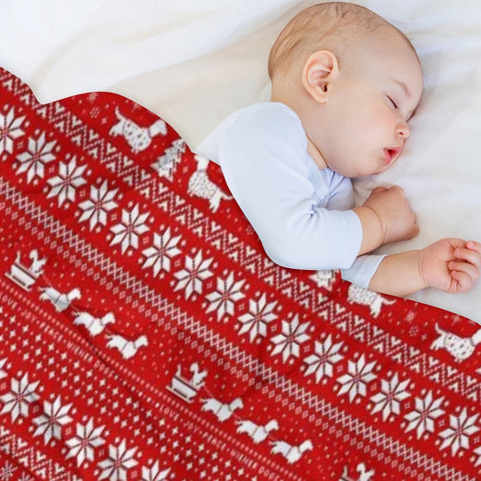 Dachshunds Christmas Sweater Pattern Comfort Throw Blanket