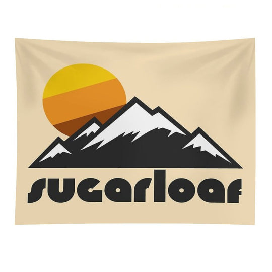 Retro Sugarloaf ))(( Tourist Souvenir Travel Maine Design Tapestry