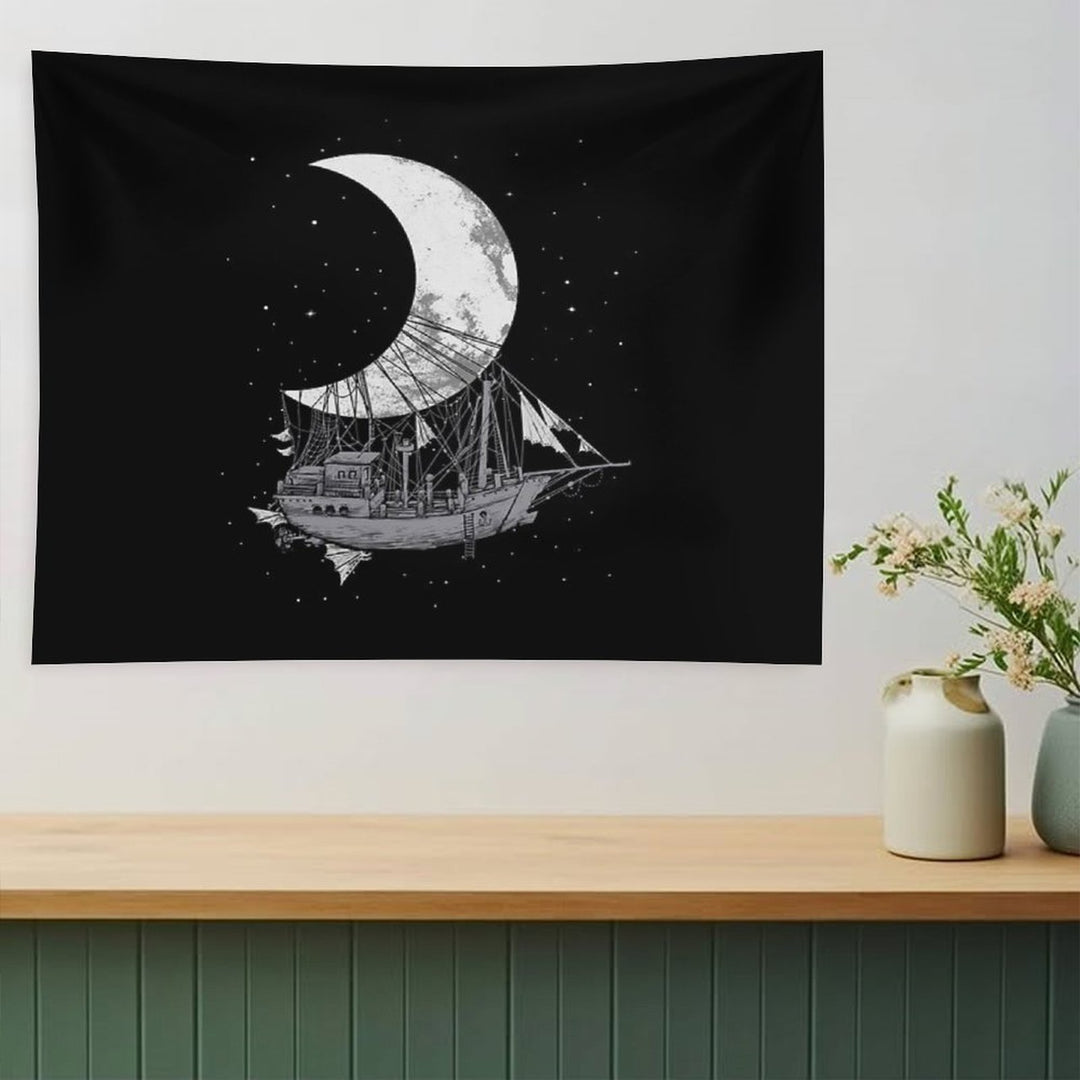 Moon Ship Tapestry