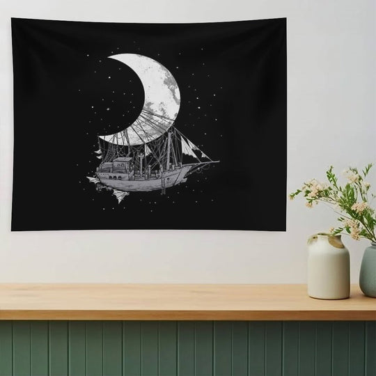 Moon Ship Tapestry