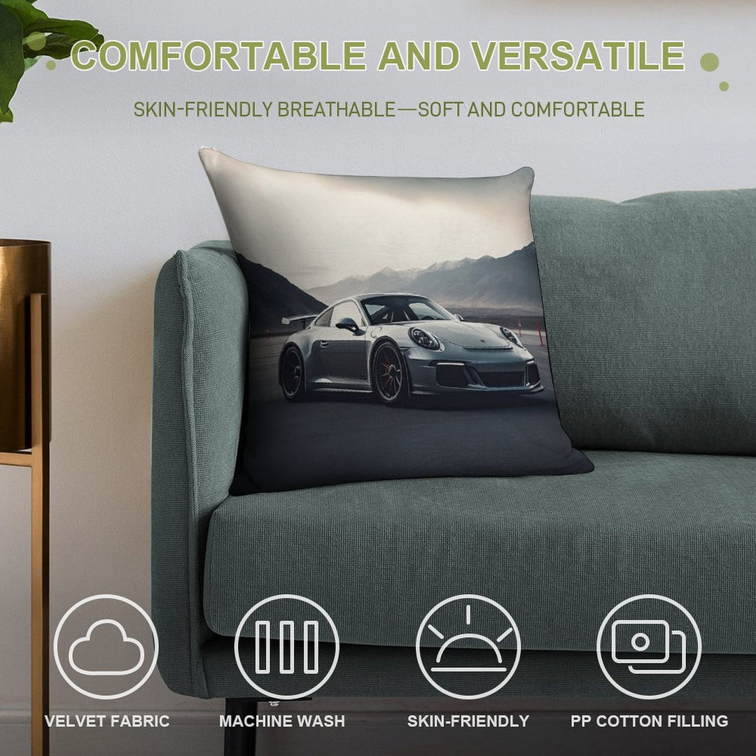911 GT3 Soft High-Density Material Throw Pillow