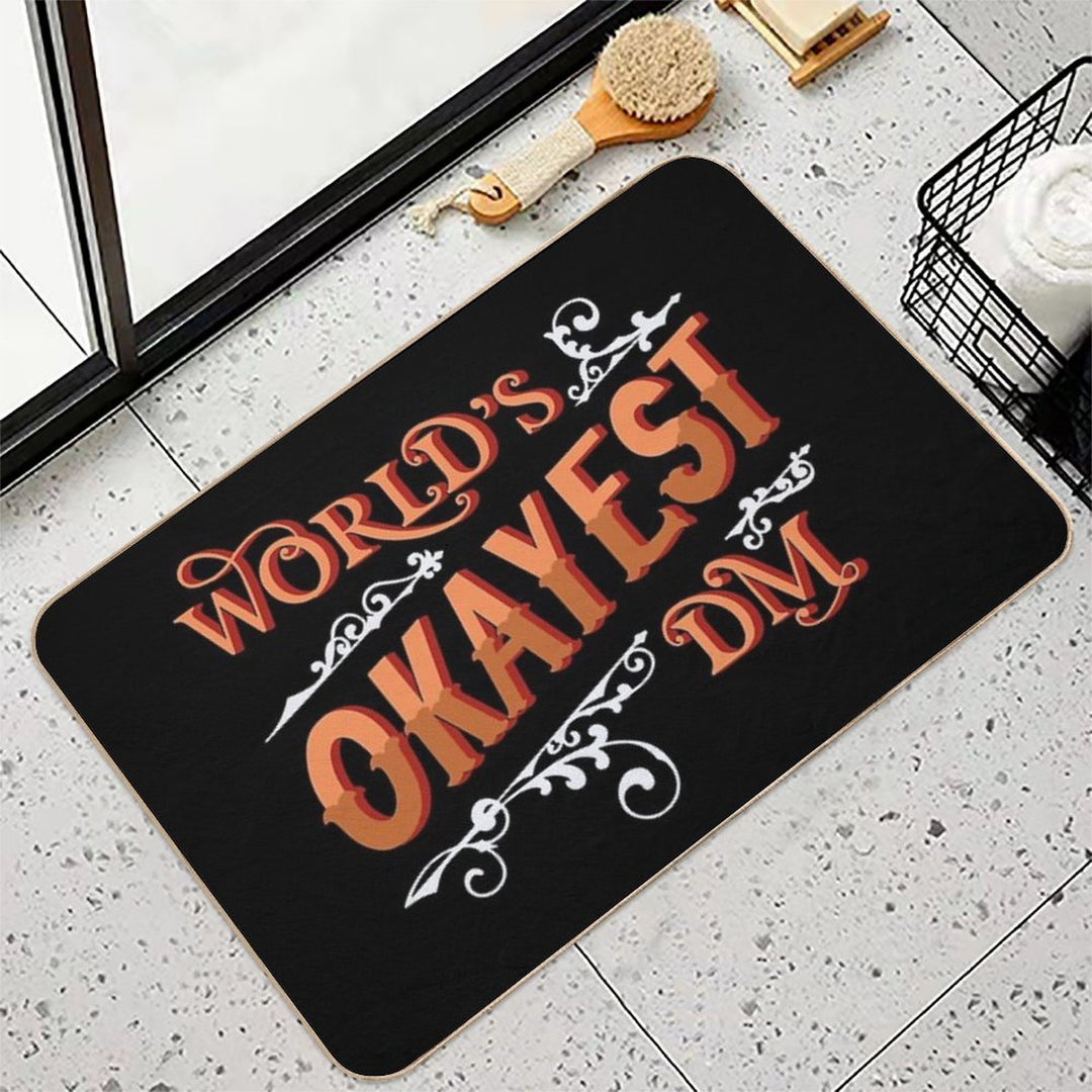 World's Okayest DM  Dirt-Trapping Bath Mat