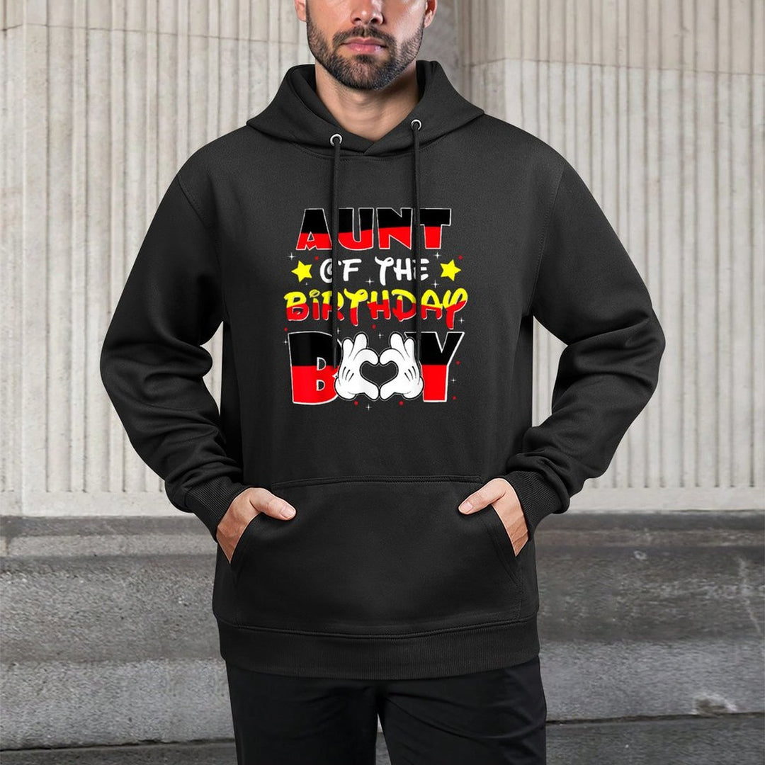 Aunt Of The Birthday Boy Matching Nephew Family Bday Versatile Streetwear Hoodie