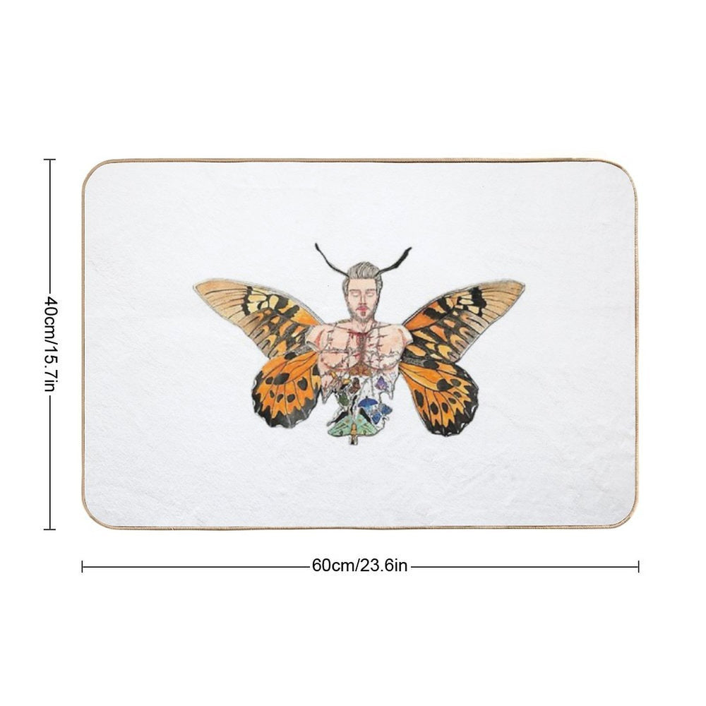 Butterfly Out  Non-Slip Bath Mat