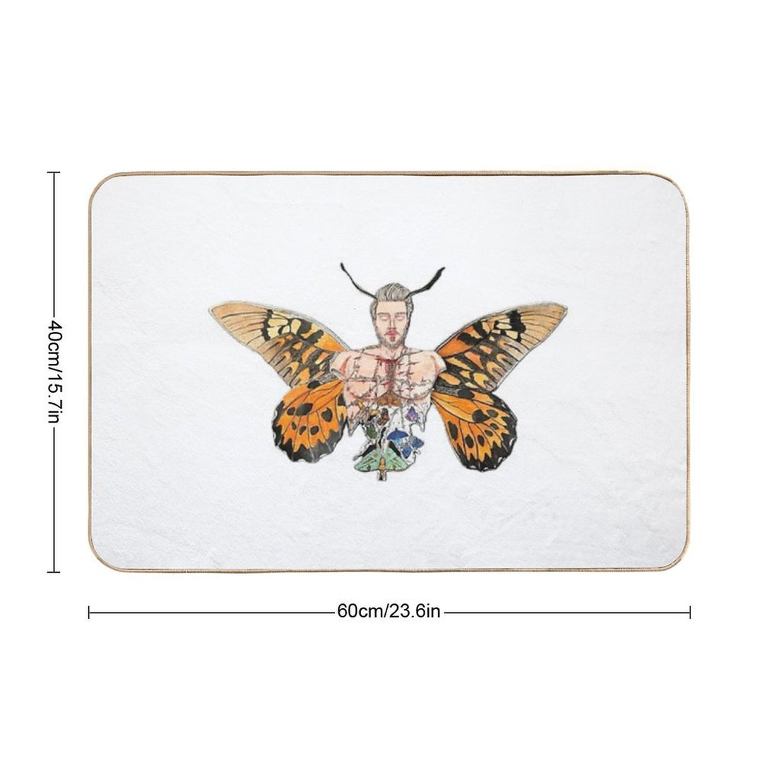 Butterfly Out  Non-Slip Bath Mat