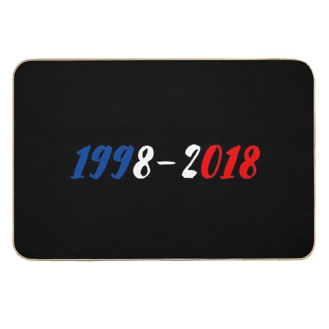 French Team World Cup Champions 1998-2018  Odorless Bath Mat