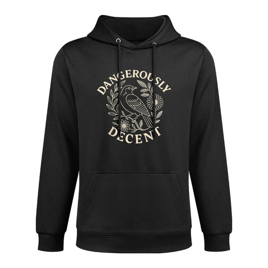 Dangerously Decent Funny Sarcastic Gifts for Men Women Kid Pilling-Resistant Hoodie