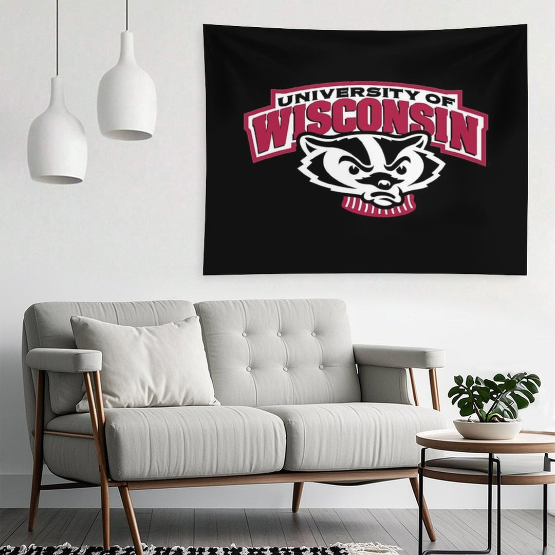 Cool Wisconsin Badgers Design Tapestry