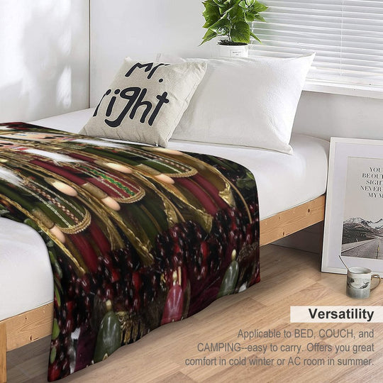 Christmas Nutcracker Trio Compact Throw Blanket