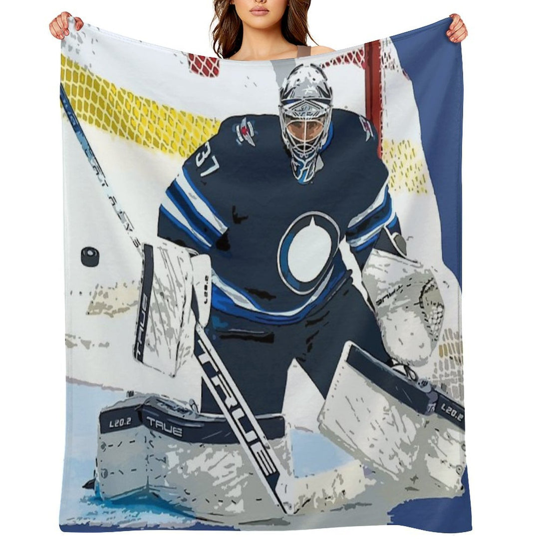Connor Hellebuyck Anti-pilling Throw Blanket
