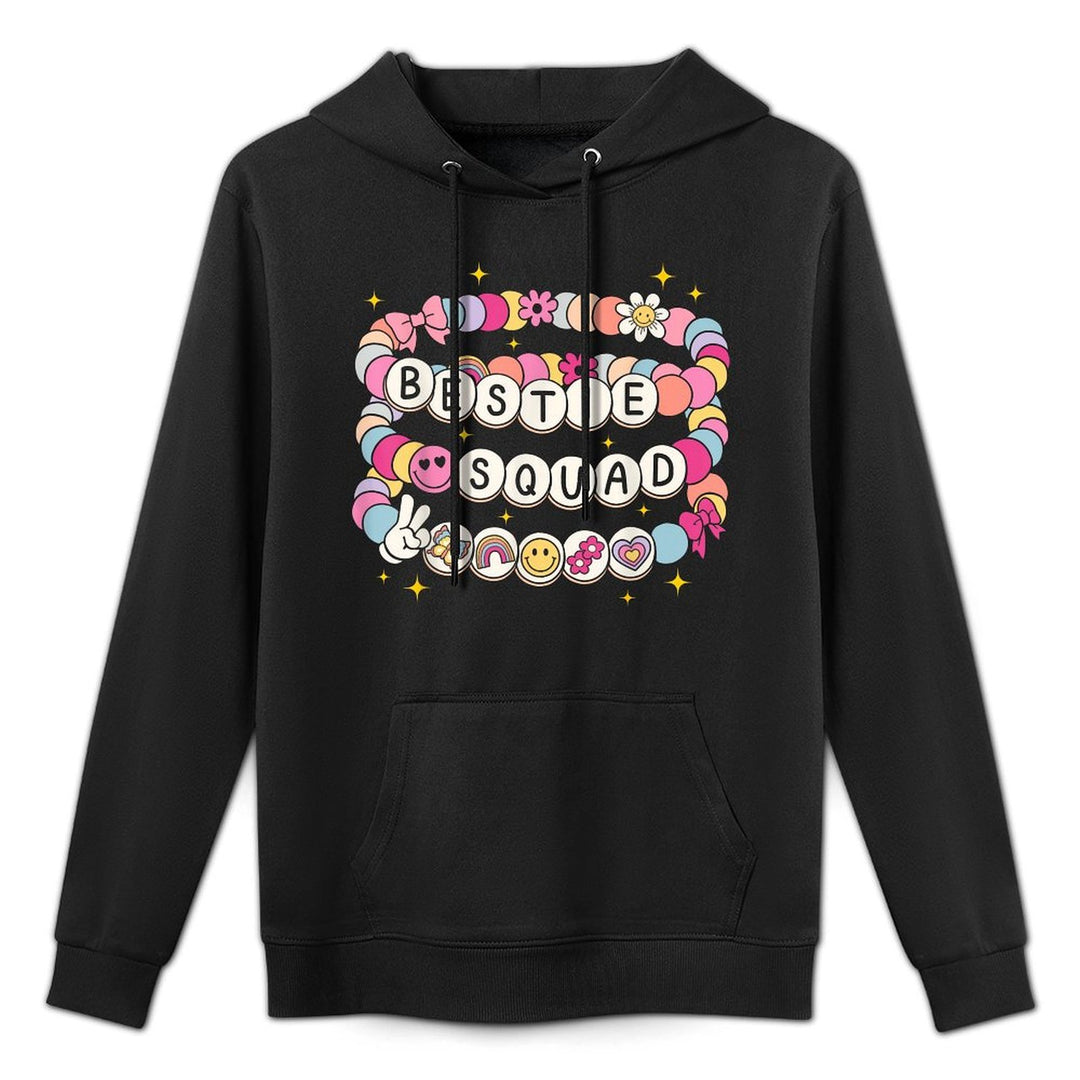 Bestie Squad Bracelets Best Friends Matching Girls Breathable Fabric Hoodie
