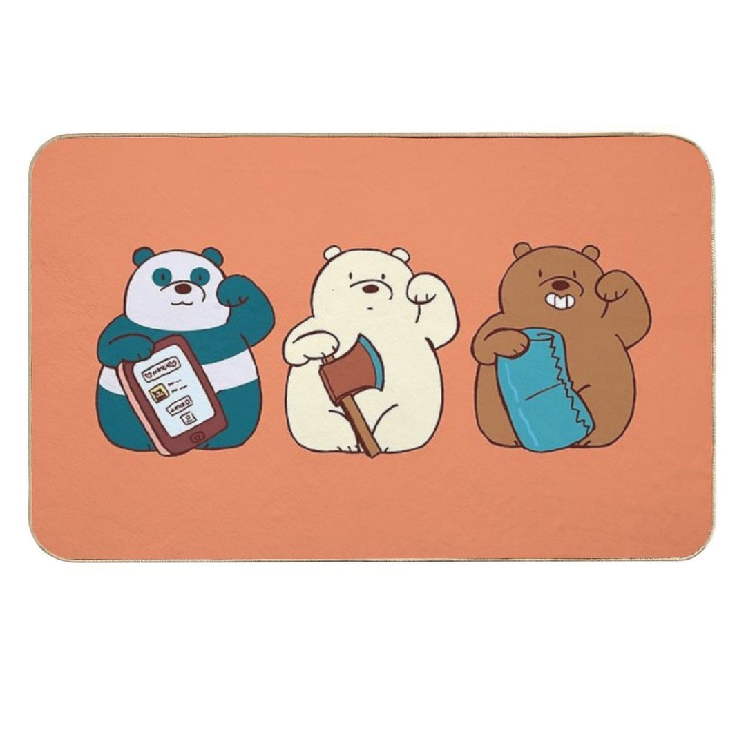 We Lucky Bears  Long-Lasting Bath Mat