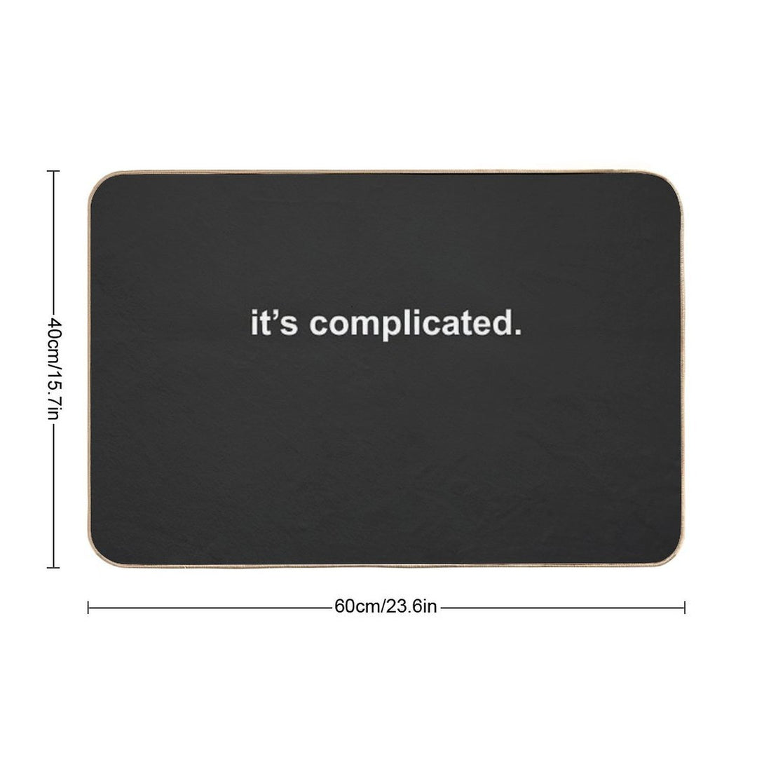 It's Complicated Dating Status  Absorbent Bath Mat