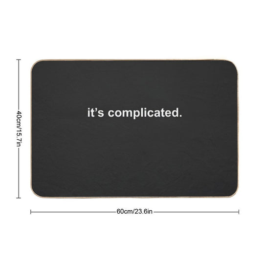 It's Complicated Dating Status  Absorbent Bath Mat